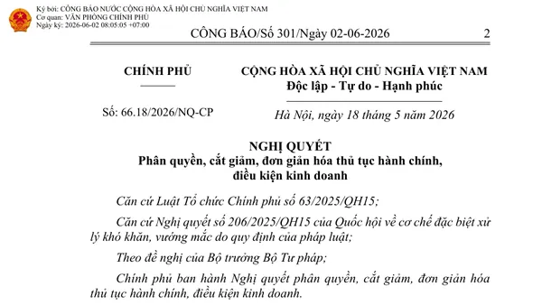 Minh họa nghị quyết, hồ sơ đăng ký và đồng hồ thời hạn xử lý