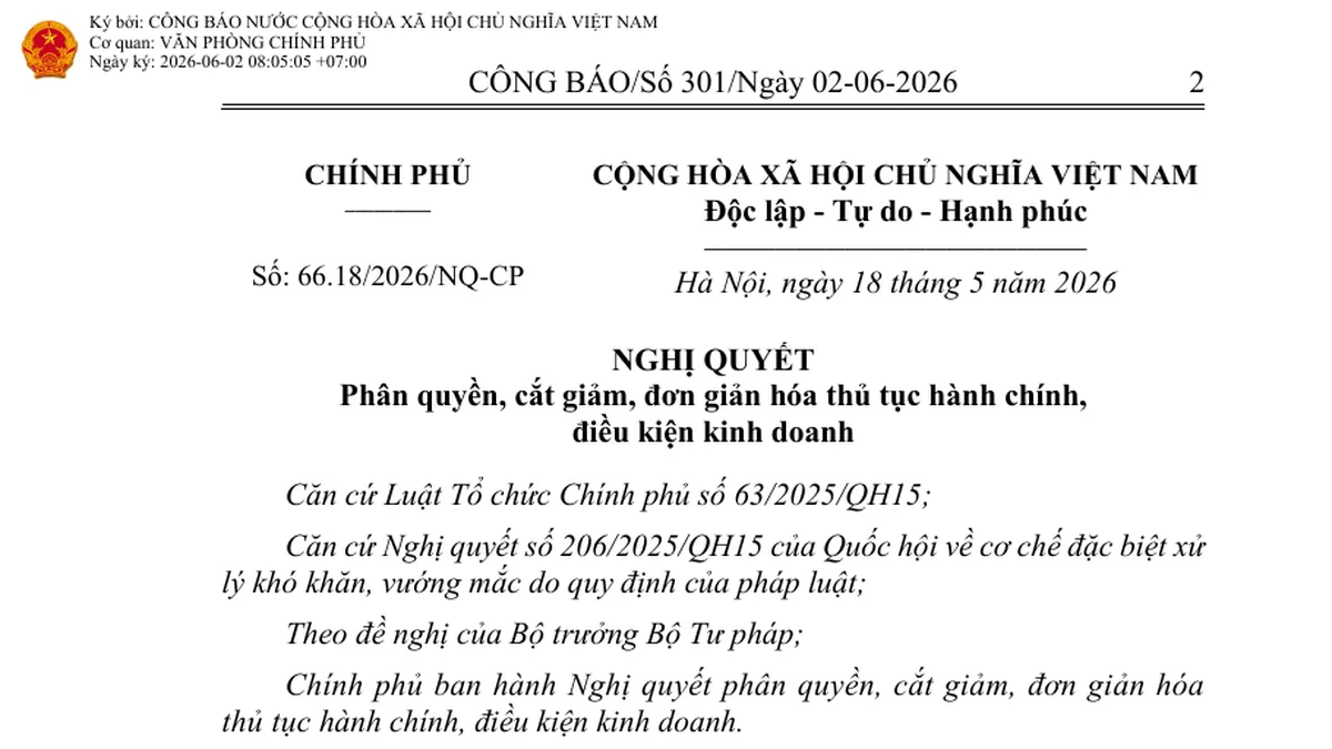 Minh họa nghị quyết, hồ sơ đăng ký và đồng hồ thời hạn xử lý