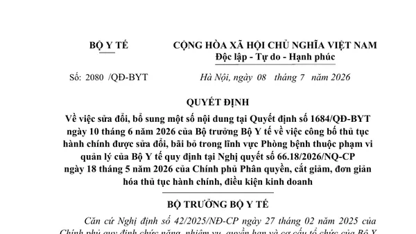 Minh họa quyết định, biên lai phí và giấy đăng ký lưu hành