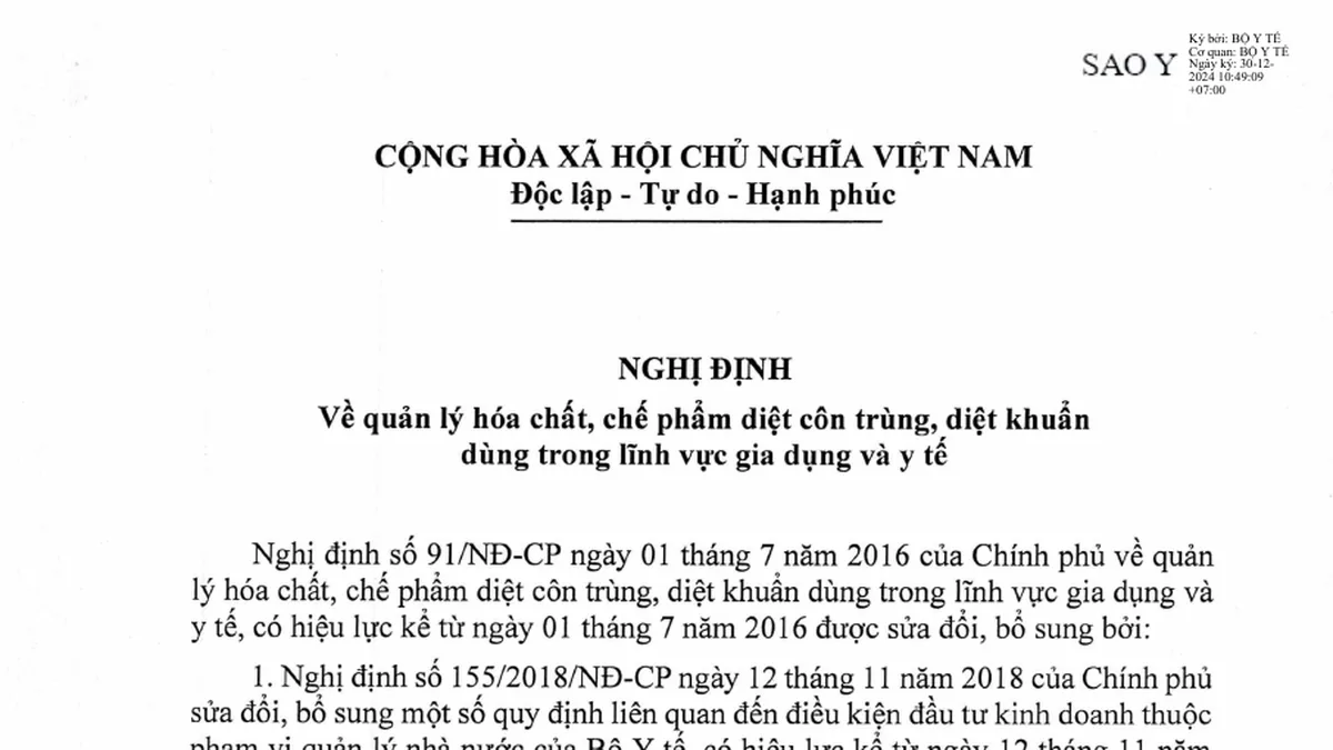 Minh họa bộ văn bản hợp nhất xếp chồng, biểu tượng tra cứu quy định