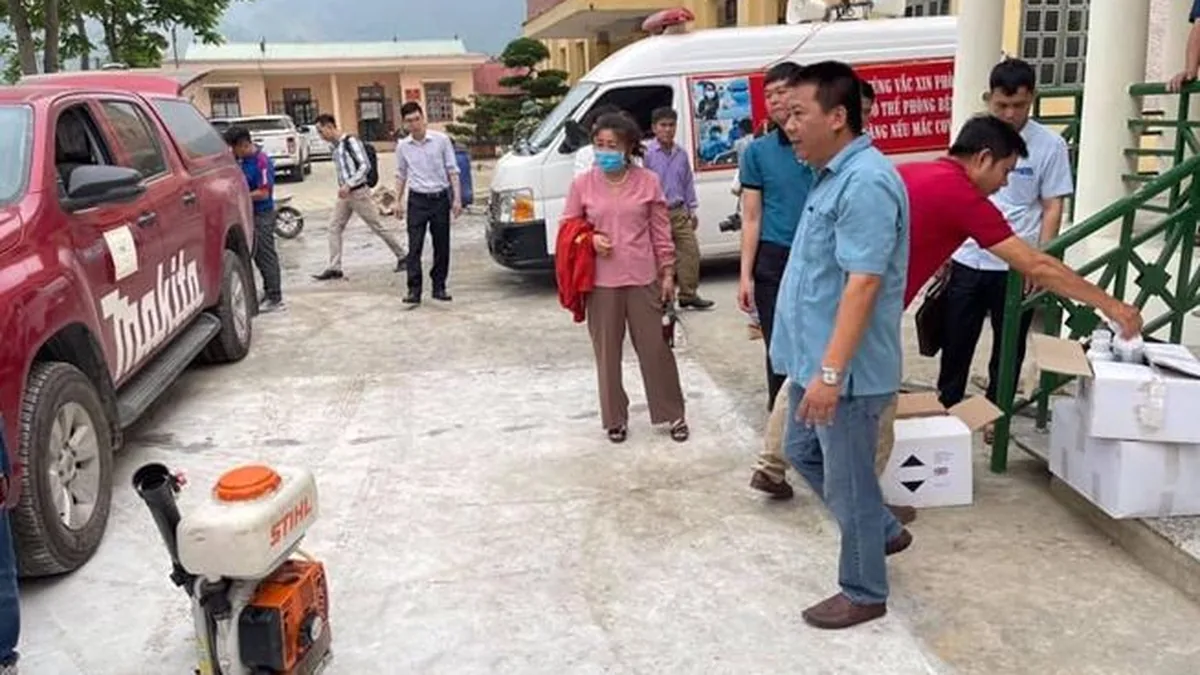 Ảnh tư liệu hoạt động hỗ trợ cộng đồng của Hội tại Sơn La năm 2021 đã có trên website; không phải ảnh tại phường Gia Viên